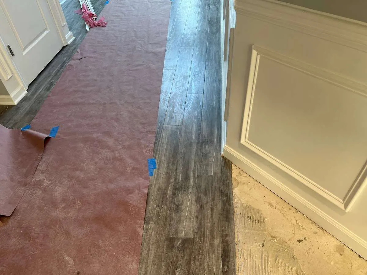 Completed marble shower restoration in Timberlake